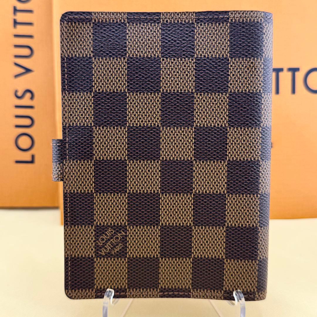 【極美品】ルイヴィトン アジェンダPM ダミエ・エベヌ 6穴式 手帳カバー