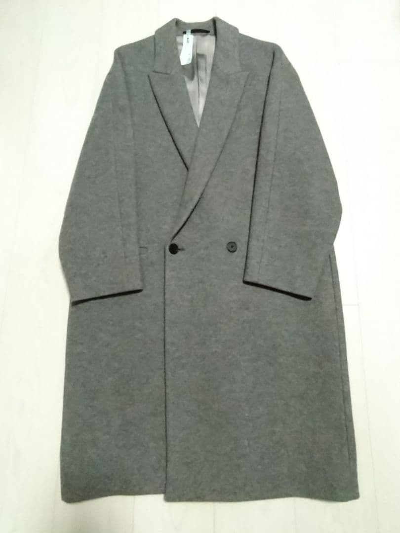 最終お値下★BEAMSビームス購入ATONエイトンチェスターコートグレー
