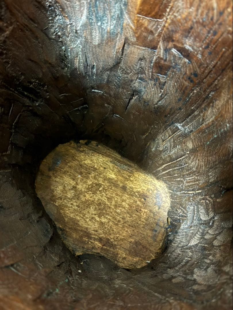 丸太　桶　傘立て　昭和レトロ　70cm 希少