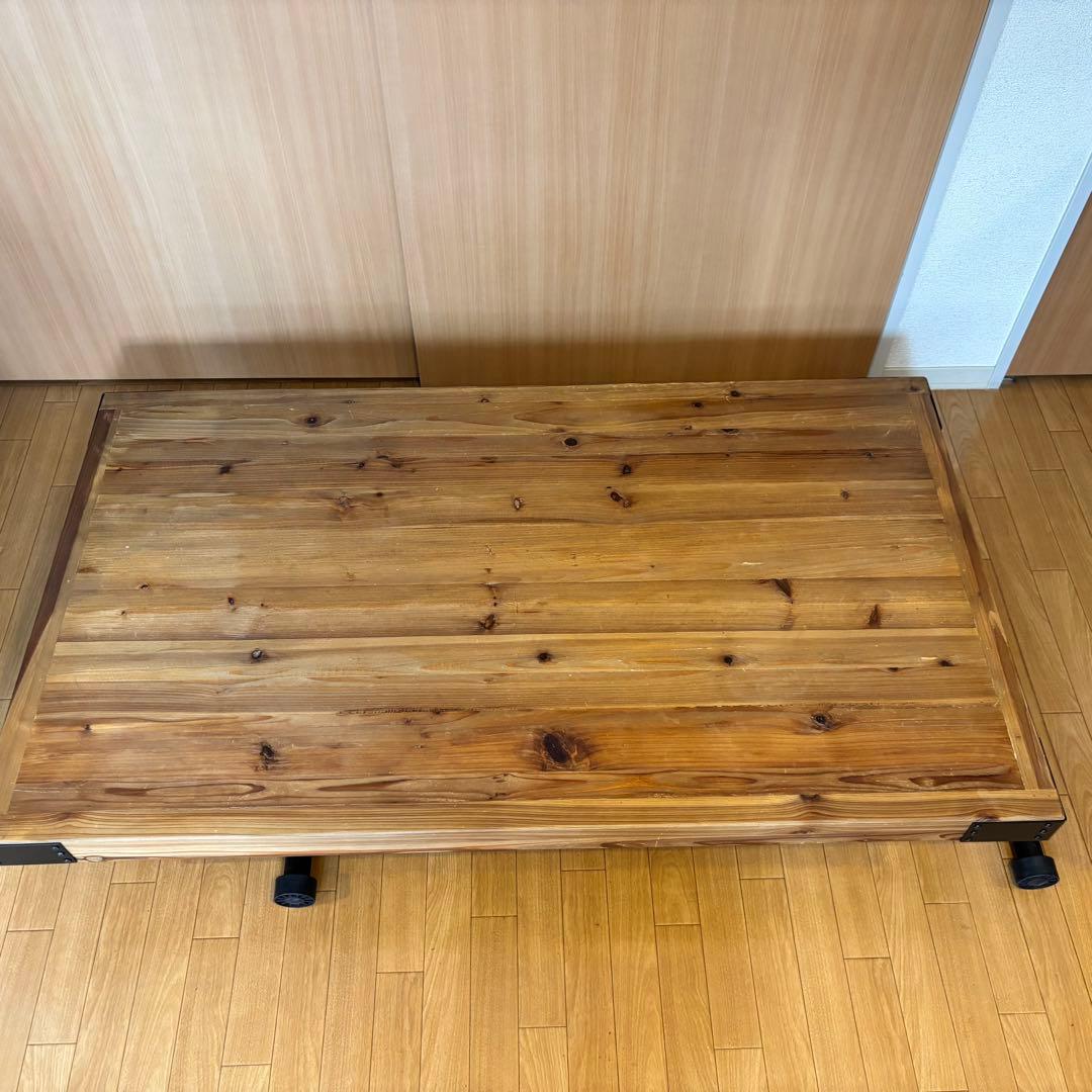 昇降式 テーブル 140cm リフティングテーブル ダイニング ヴィンテージ風