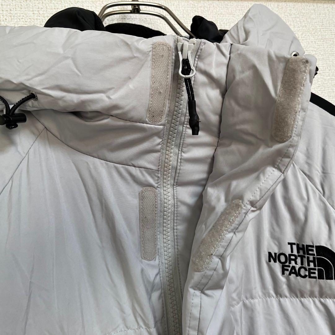 ノースフェイス】中綿ロングコート　Tball　グレー　刺繍　デカロゴ　肩ロゴ３K