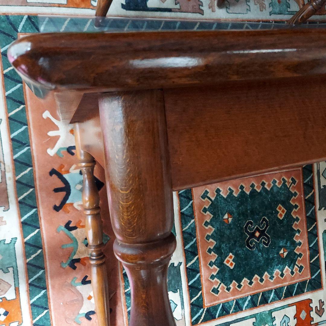 木製長方形ダイニングテーブル　　飛騨産業　キツツキマーク　W156cm