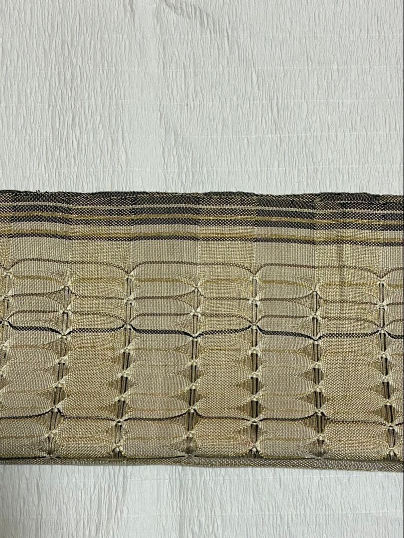 ￼名古屋帯　捩り織　八寸　正絹