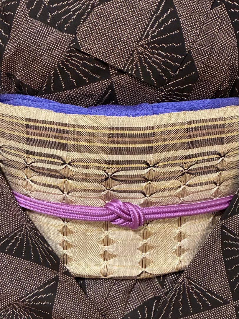 ￼名古屋帯　捩り織　八寸　正絹