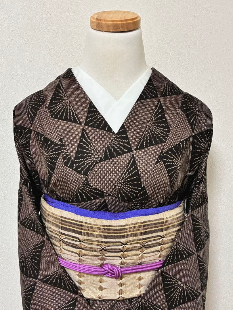 ￼名古屋帯　捩り織　八寸　正絹