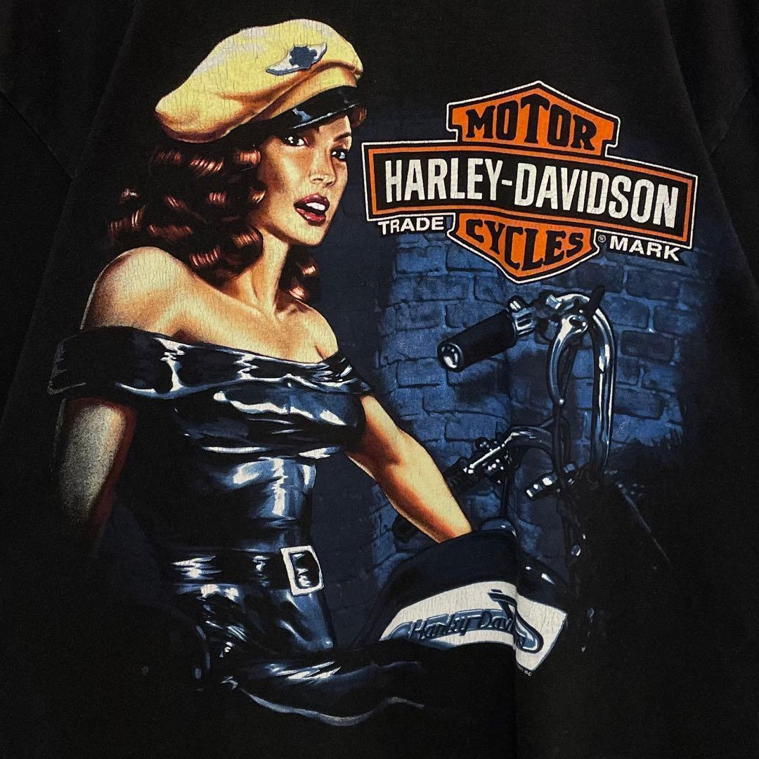 534【入手困難】ハーレーダビッドソン♤ビッグロゴ　希少　長袖ロンT 即完売品