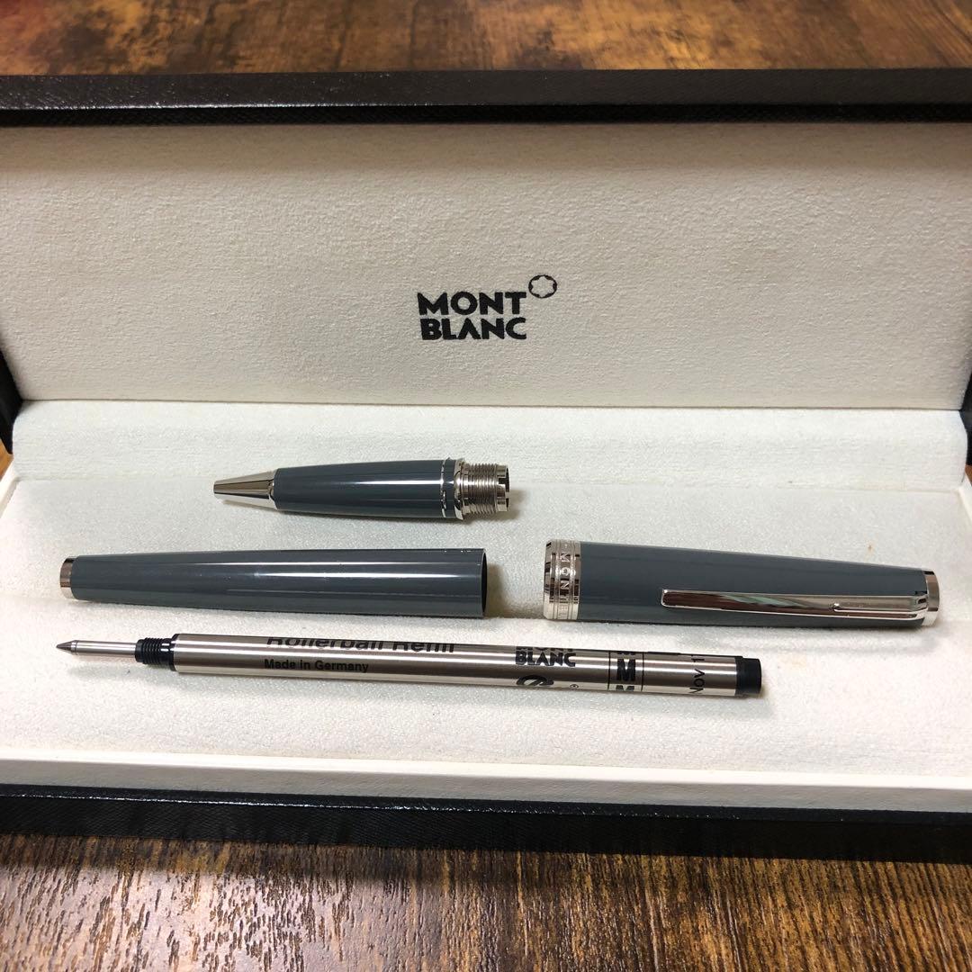 貴重色！☆即筆記可☆モンブラン PIX　ローラーボール　キャップ式　グレー