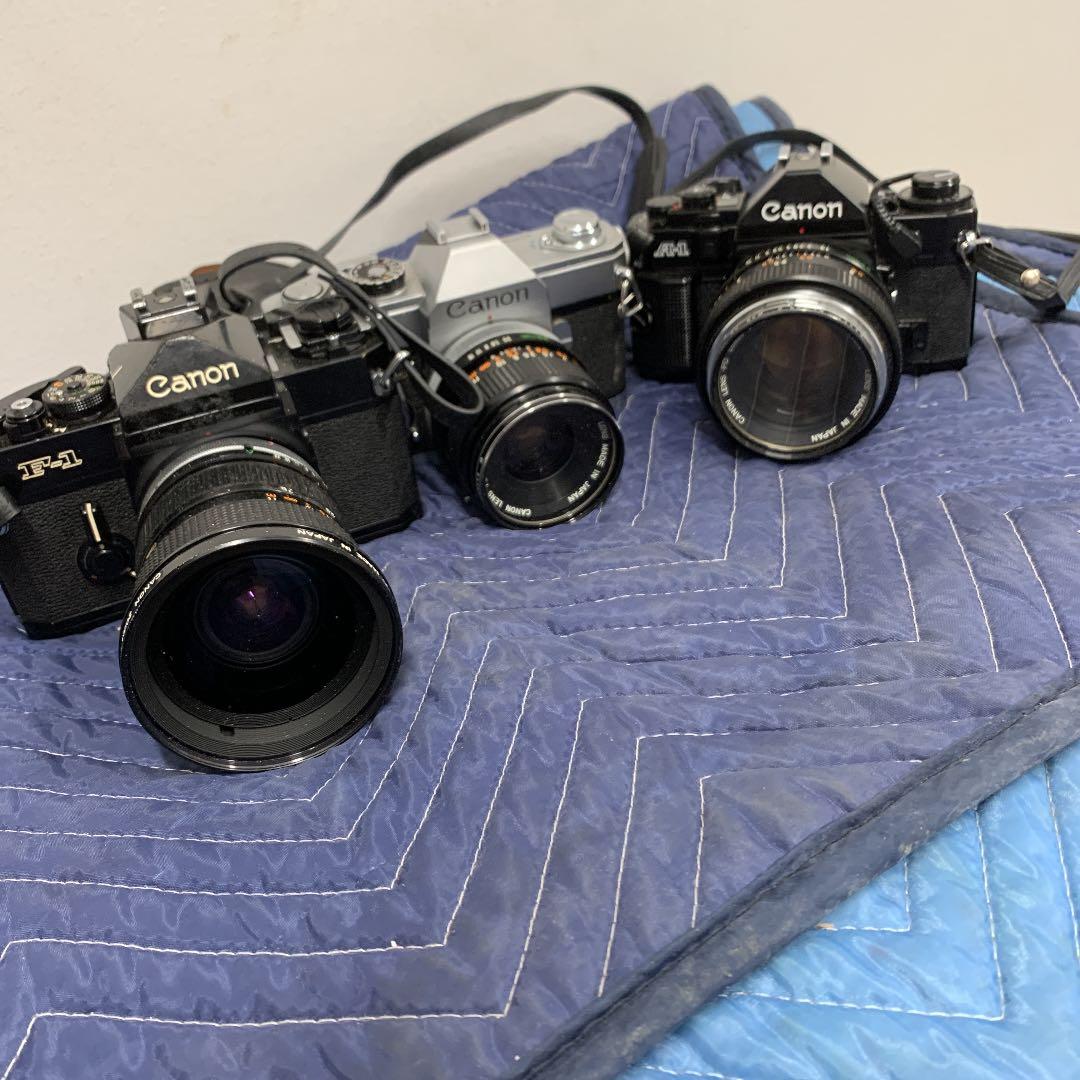 Canon （F-1)(FT)(A-1)の3台