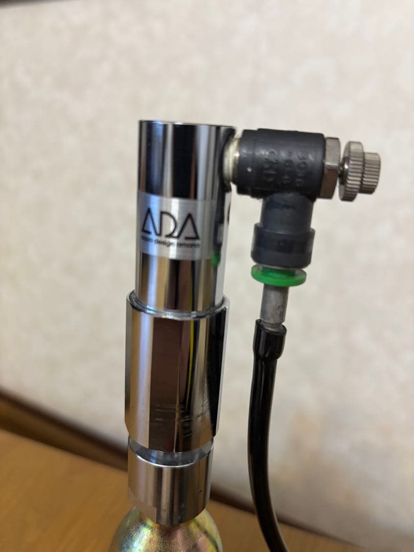 ADA CO2レギュレーター変換アダプター付 電磁弁/EL-バルブスタンドセット