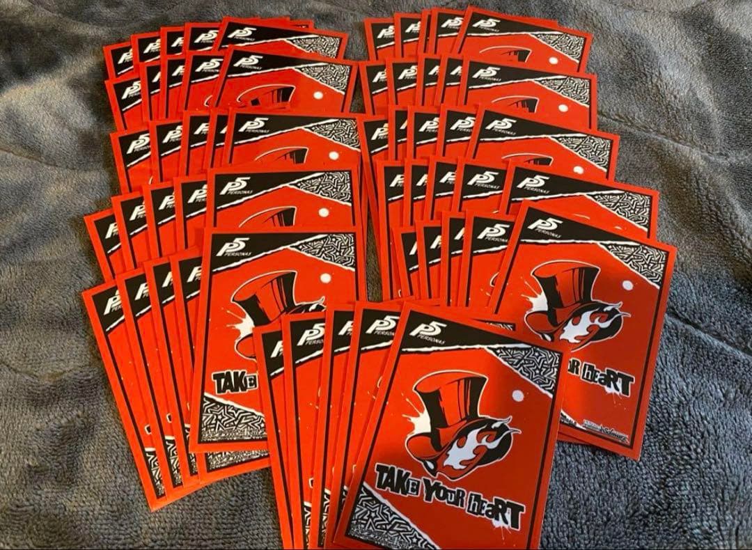 ペルソナ5 予告状 スリーブ　50枚　金銀キャンペーン　ヴァイスシュヴァルツ