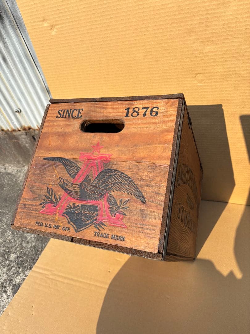 ★Budweiser ヴィンテージ木箱 Anheuser-Busch★ 希少