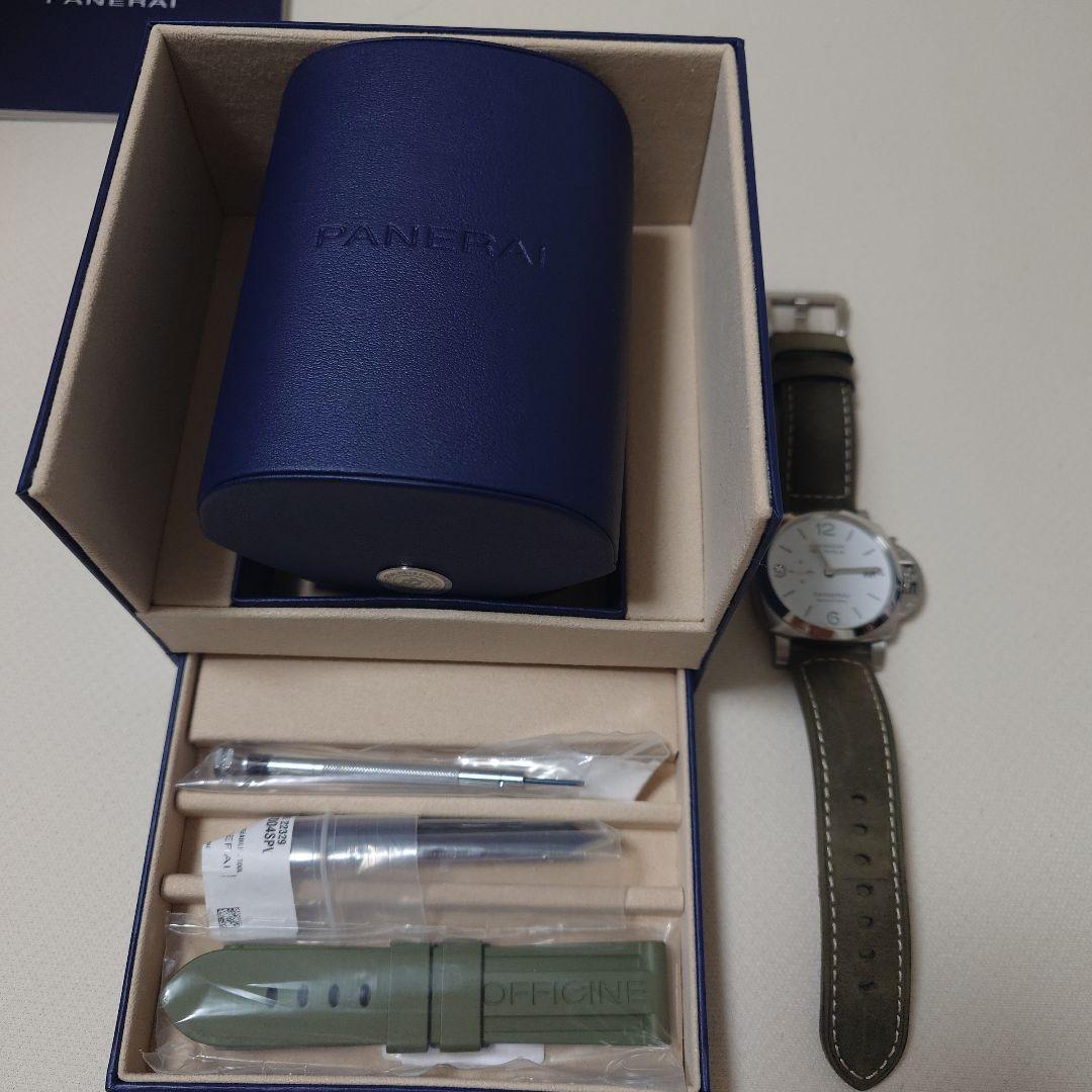 PANERAI Luminor Marina ミリタリーグリーンラバーベルト