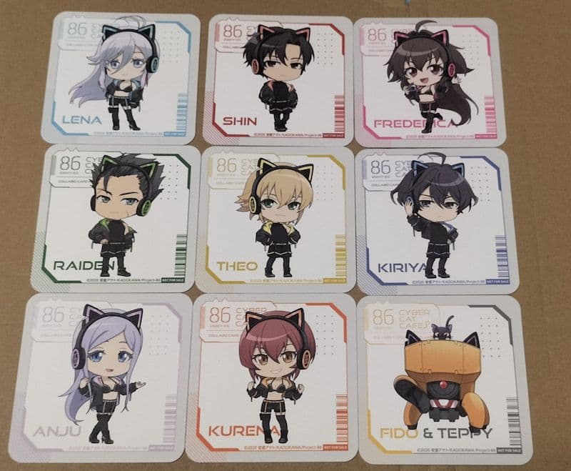 エイティシックス コースター ちびキャラコンプセット 特典 コラボカフェ本舗