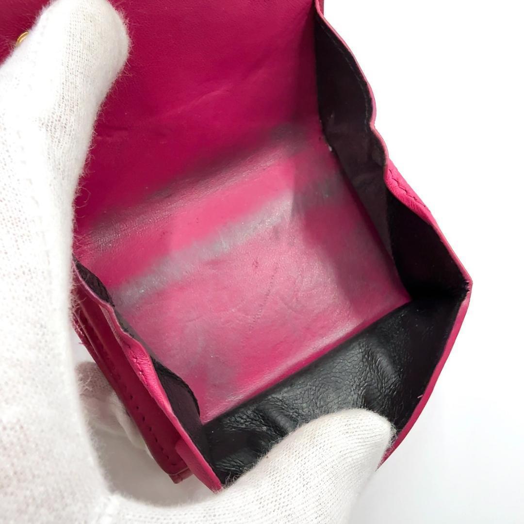 ◇サンローラン◇レザー/カサンドラ/コンパクトウォレット/三つ折り財布