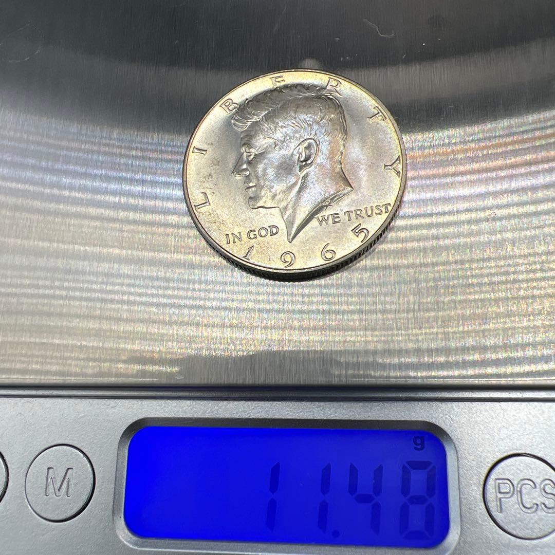 1965年 アメリカ ハーフダラー 銀貨