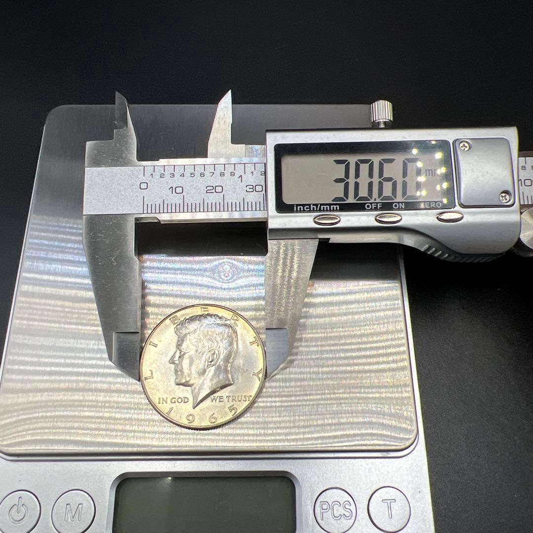 1965年 アメリカ ハーフダラー 銀貨