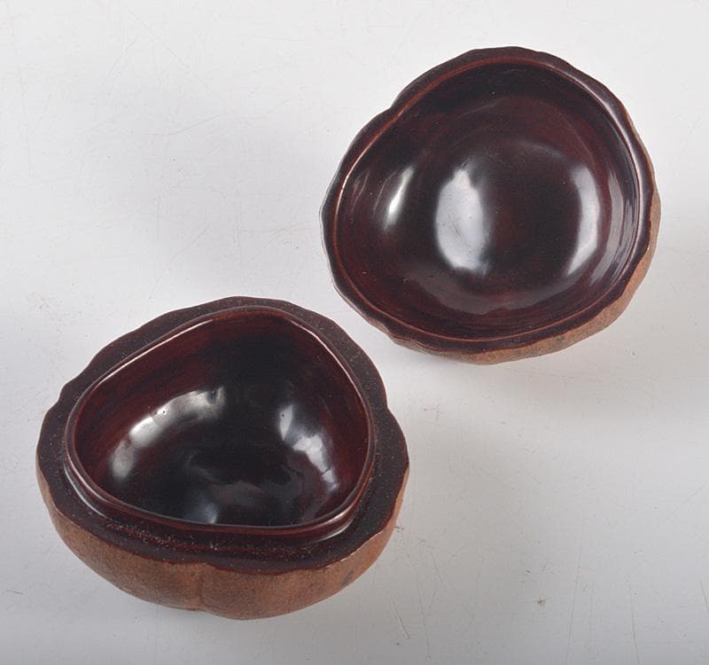 茶道具　マンゴスチン　内漆塗　時代箱　花押あり　M　R5248