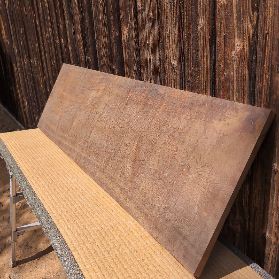 幅広な古材一枚板　桂の板　棚　インテリアなどに ビンテージな板