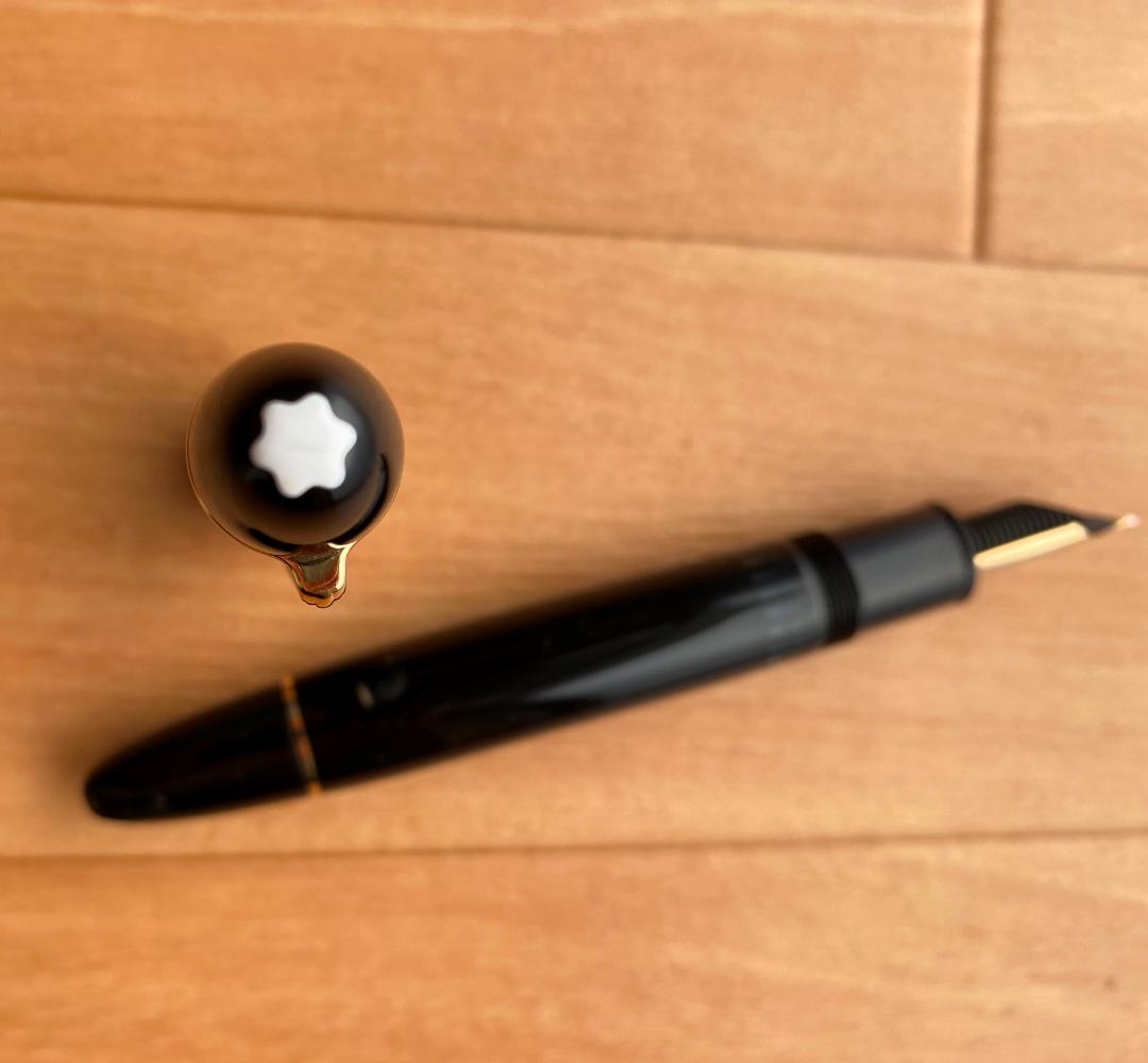 モンブラン　149 万年筆　エボナイト　マイスターシュテュック14k 中字　欠け