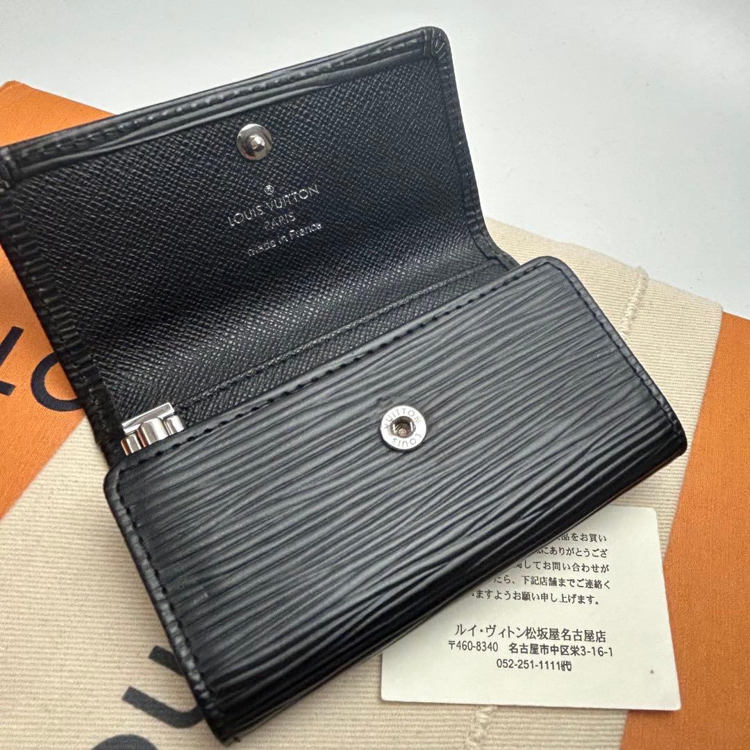 鑑定済 ルイヴィトン エピ 超美品 ブラック キーケース6連