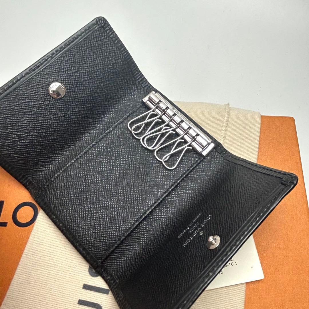 鑑定済 ルイヴィトン エピ 超美品 ブラック キーケース6連