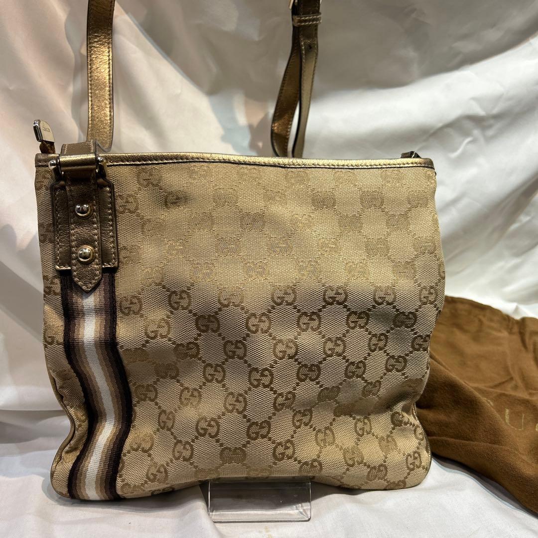 GUCCI GGパターン ショルダーバッグ ベージュ
