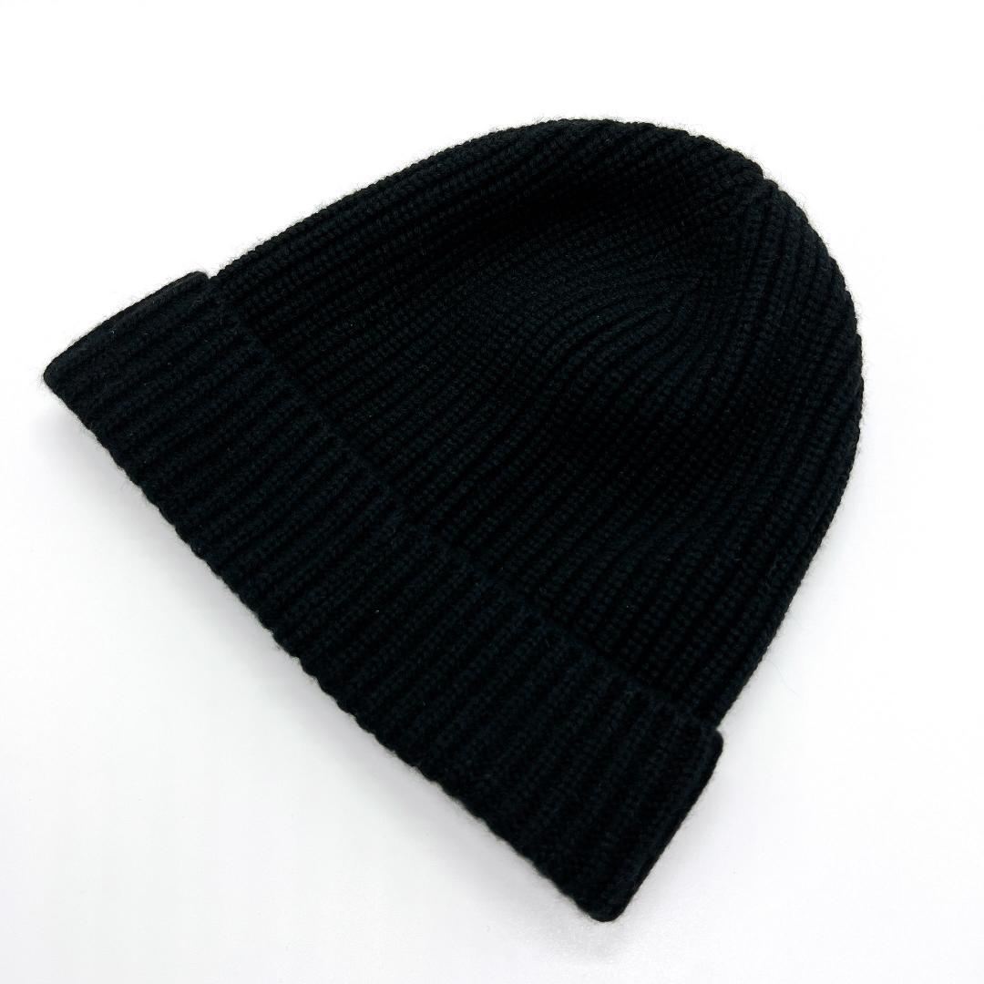 セリーヌ トリオンフ ニットキャップ リブ編み ビーニー カシミヤ TU