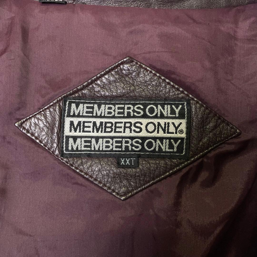 タ*ウ様 80s MEMBERS ONLY レザー ジャケット XXL ビッグサ