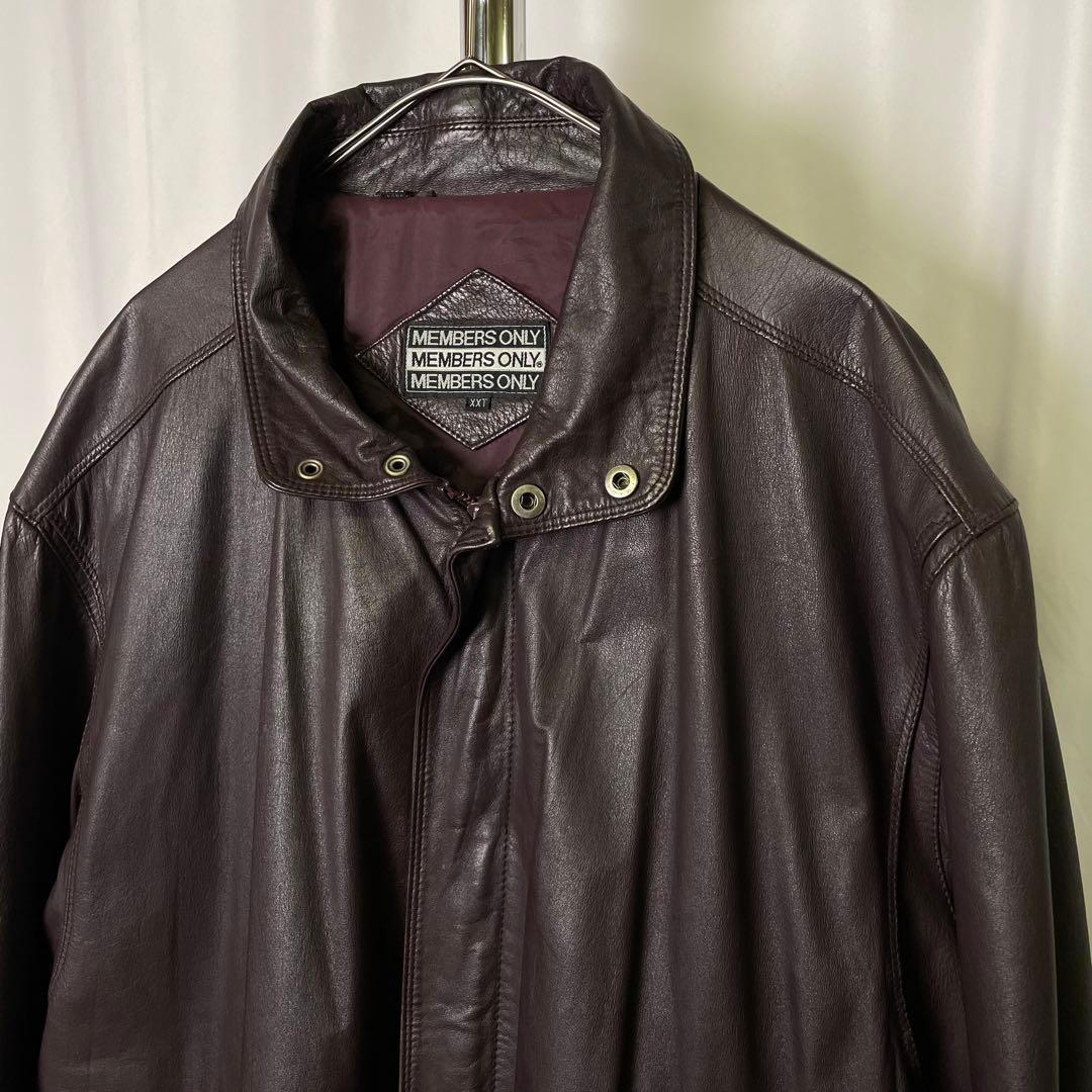 タ*ウ様 80s MEMBERS ONLY レザー ジャケット XXL ビッグサ