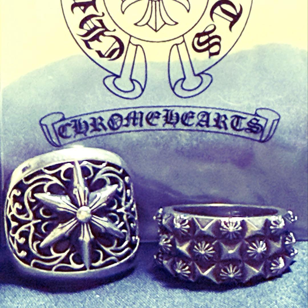 ロックな　シルバーリング 2個セット