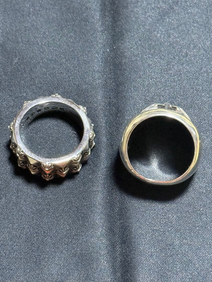 ロックな　シルバーリング 2個セット