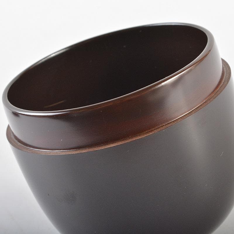 茶道具　伊藤春宗作　黒漆　中棗　共箱　C R6023