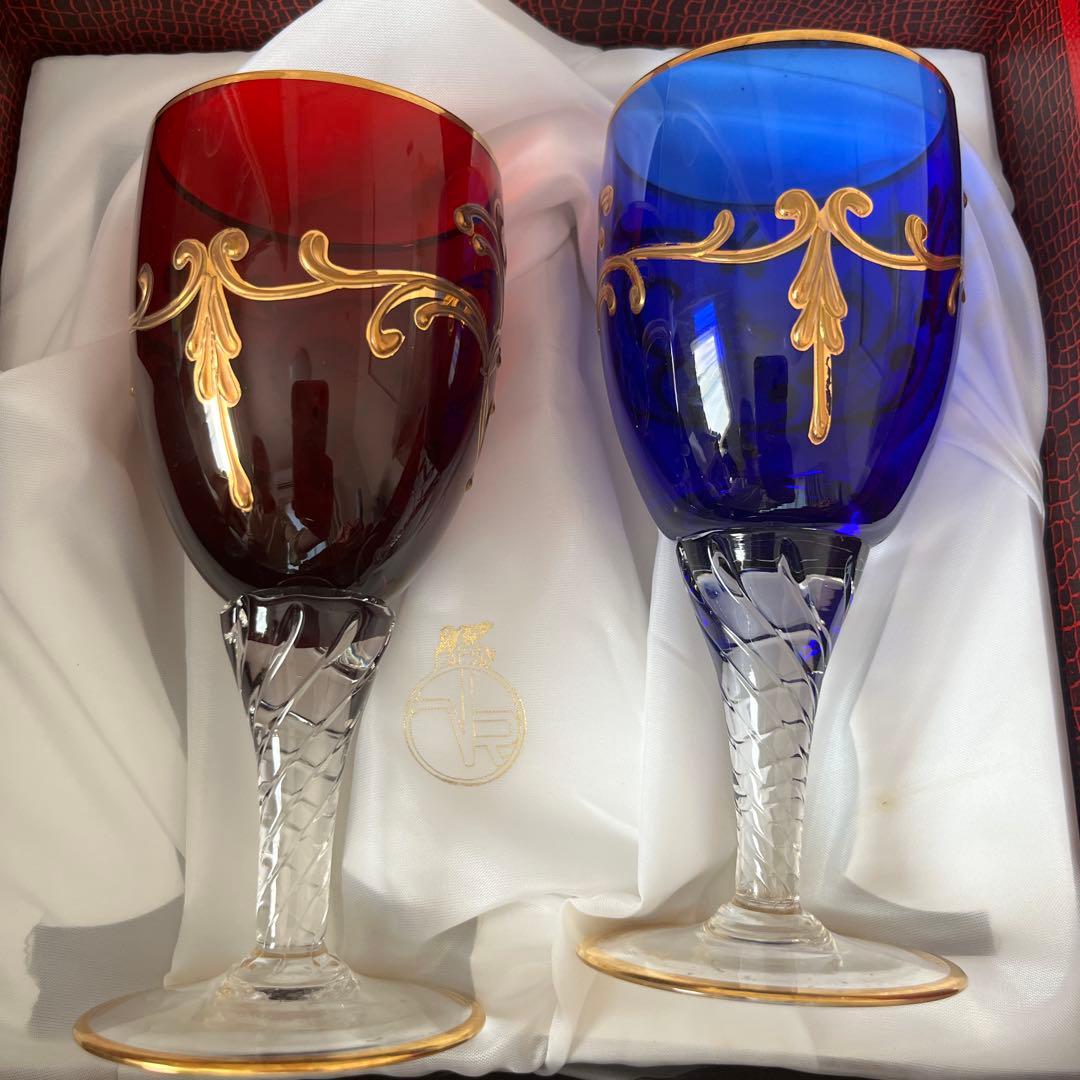 ラグーナ　ムラノ　グラス　ガラス製ワイングラスセット