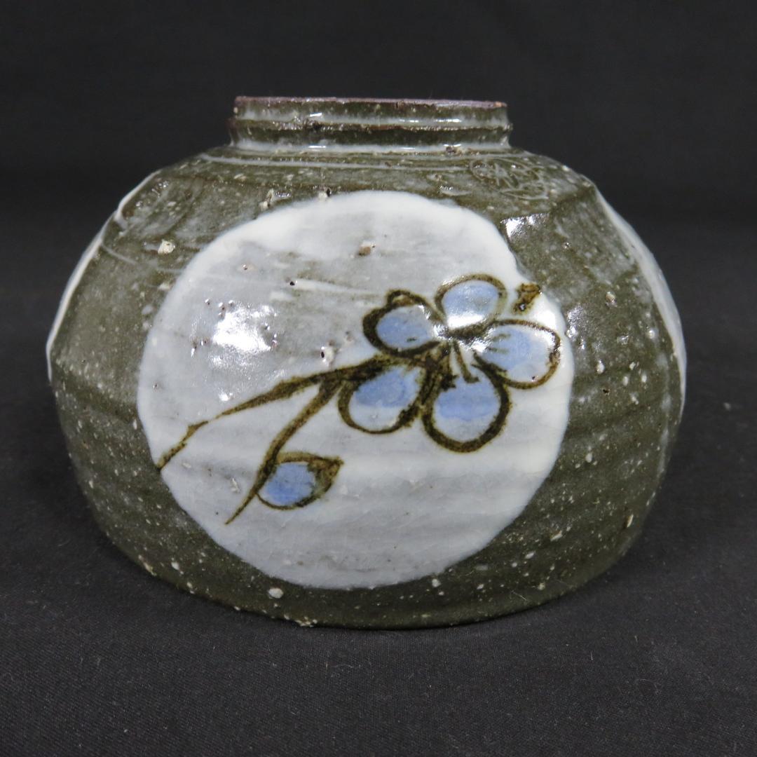 茶碗 刷毛目丸紋 木箱 共箱 在銘 茶の湯 茶器 抹茶碗 茶道具