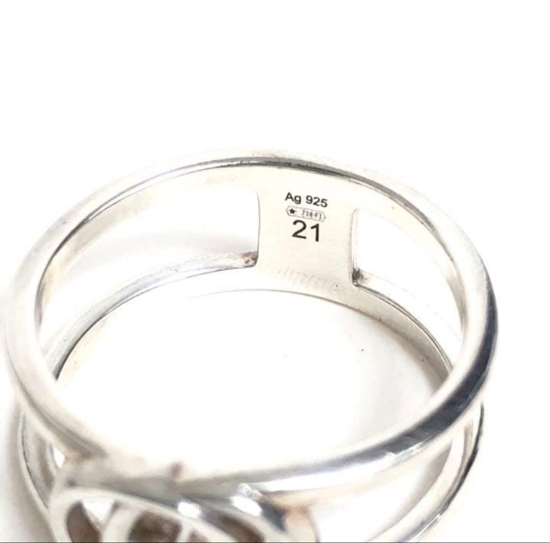 GUCCI グッチ リング 指輪 インターロッキング Ag925 シルバー 21