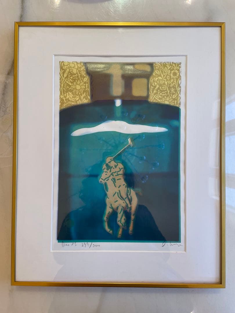 希少❣️シルクスクリーン299／300‼️サイン入り❣️NY購入‼️ポロラルフローレン❣️