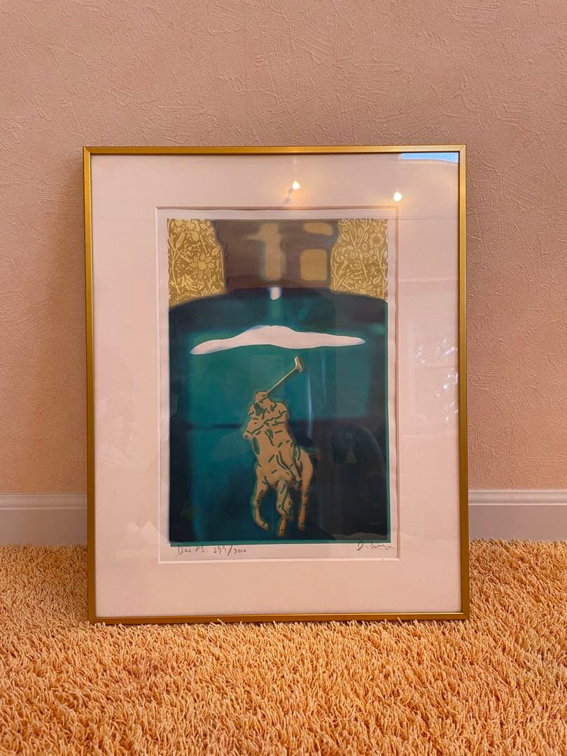 希少❣️シルクスクリーン299／300‼️サイン入り❣️NY購入‼️ポロラルフローレン❣️