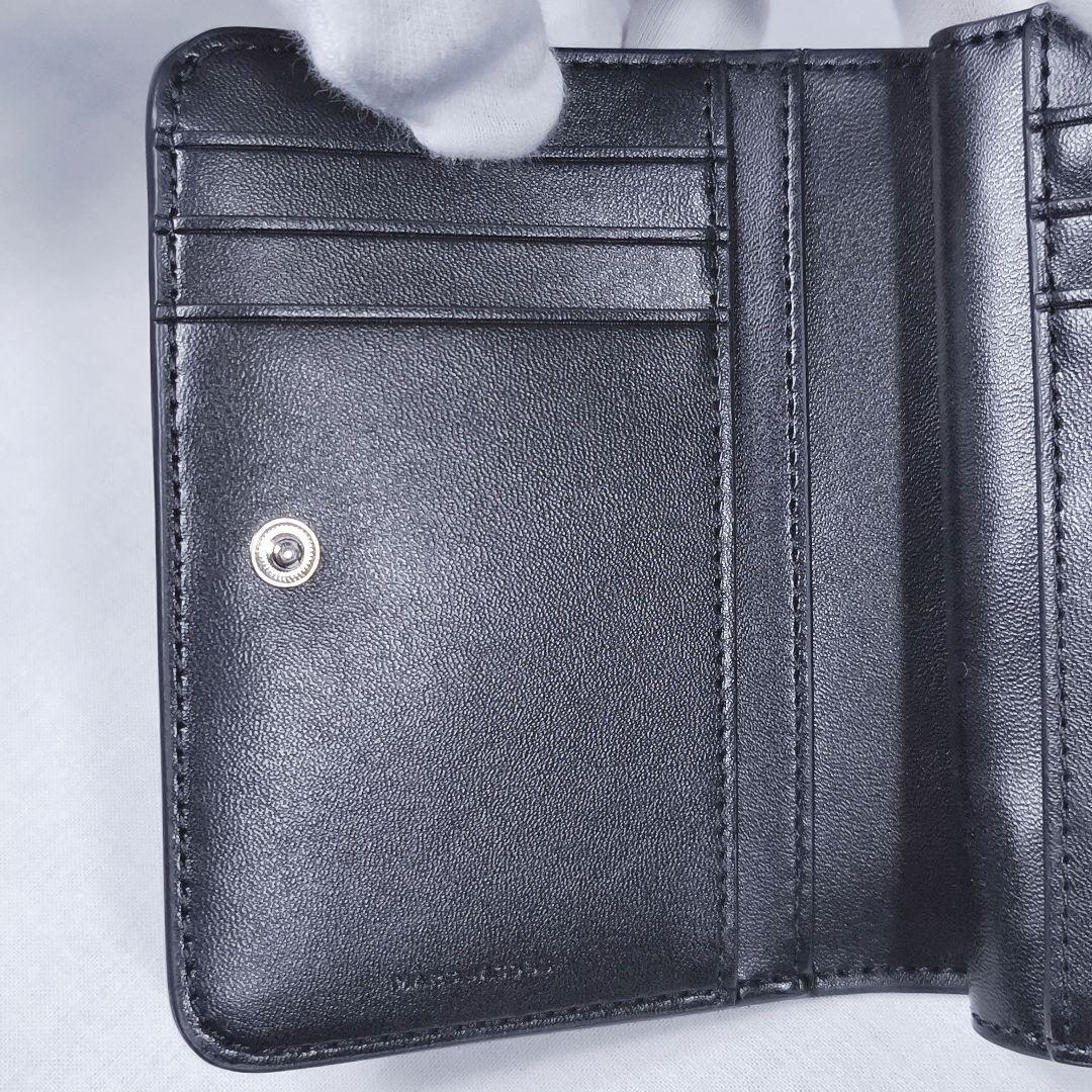 未使用✨️ マークジェイコブス　ザ コーテッド グリッター　折り財布　黒