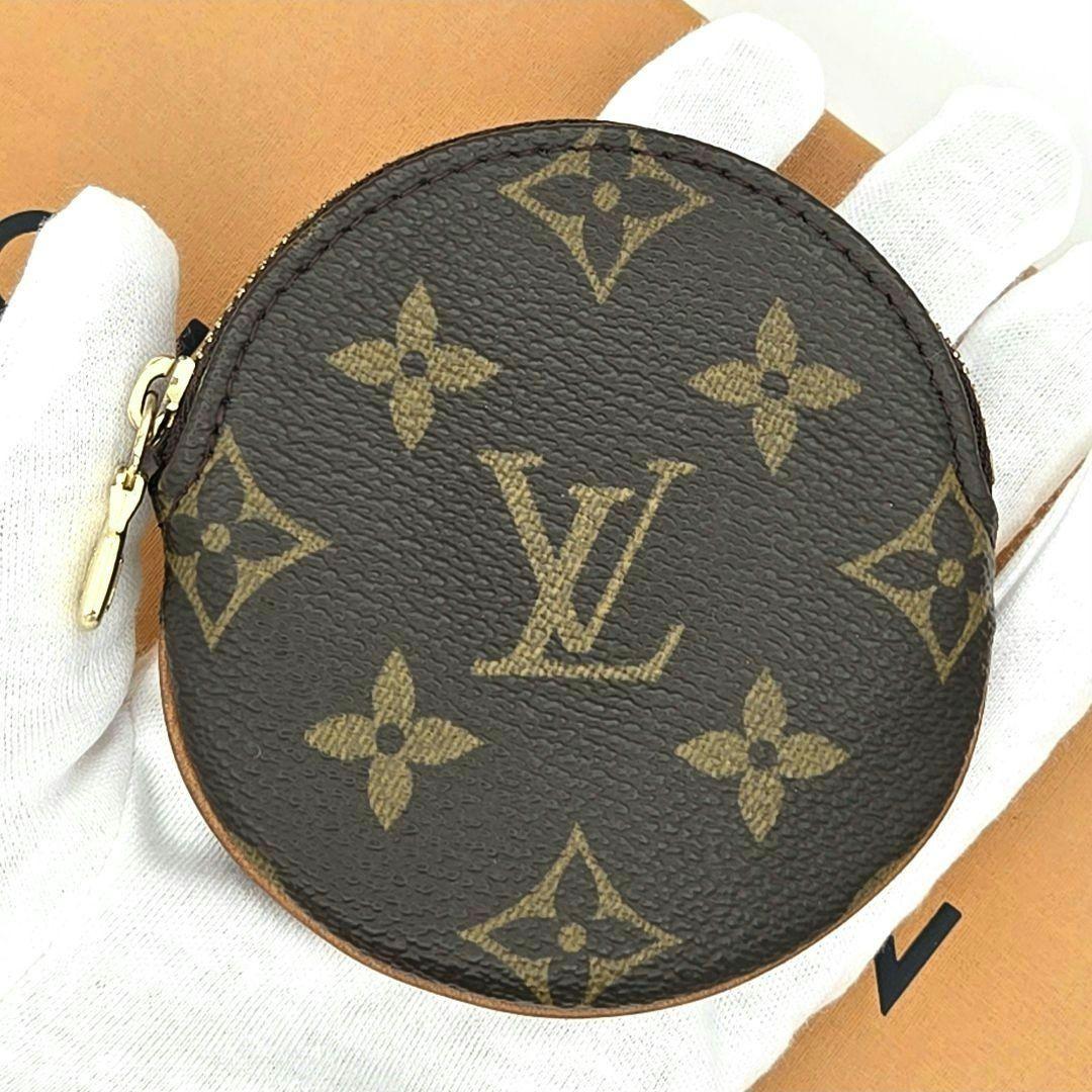 【美品】ルイヴィトン モノグラム 丸型 ポルトモネロン ケース