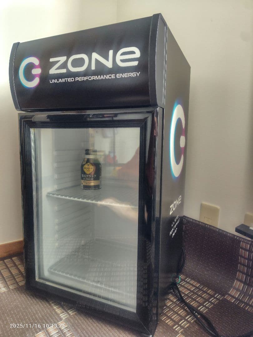 G-ZONE コンパクト冷蔵庫 LED照明付き 冷蔵ショーケース