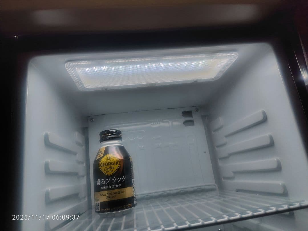 G-ZONE コンパクト冷蔵庫 LED照明付き 冷蔵ショーケース