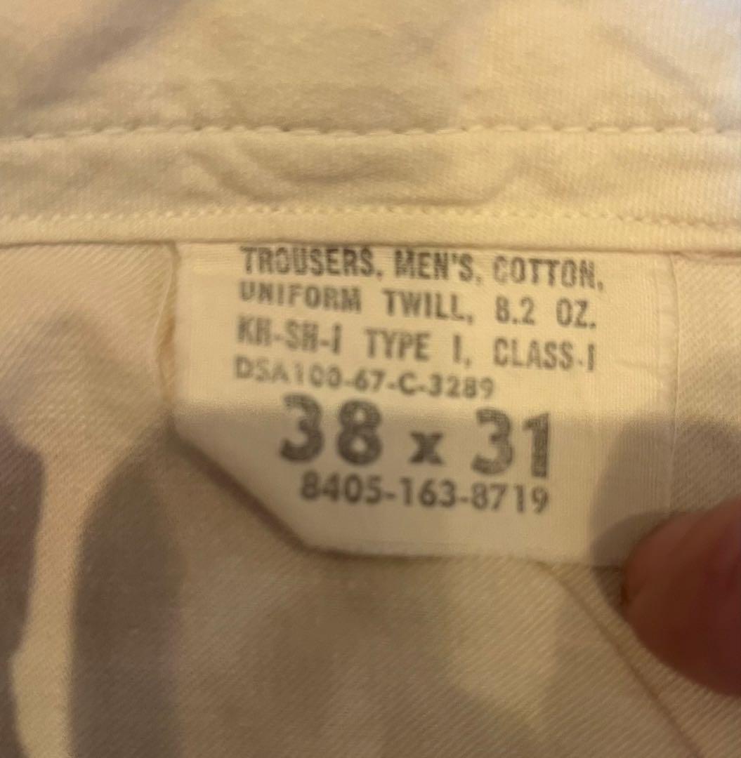 70s ヴィンテージ US Military チノ コットンツイル 38x31