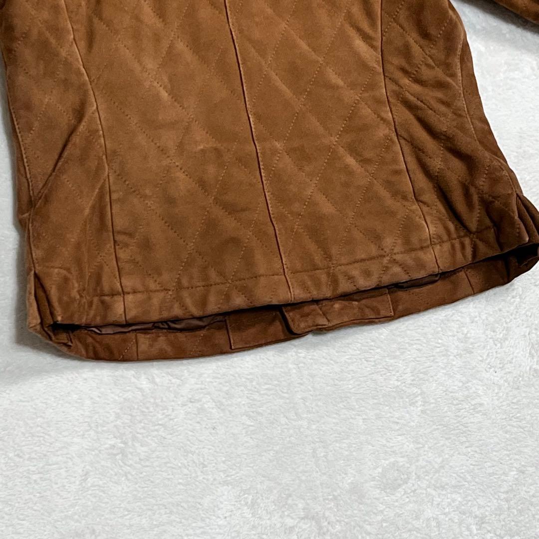 『ブルックス ブラザーズ』スエードライダースジャケット 羊革レザー ダブルジップ