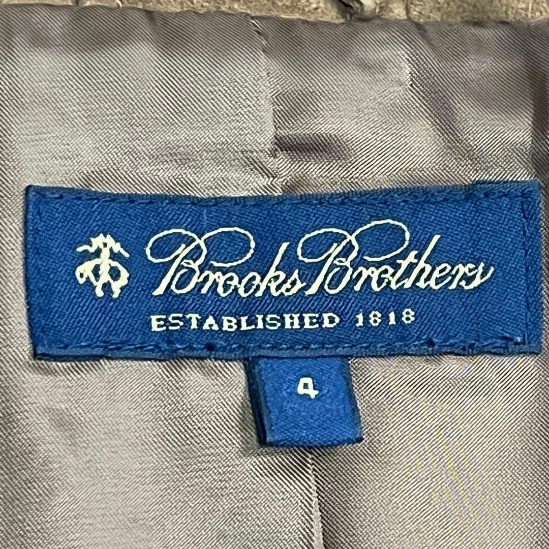 『ブルックス ブラザーズ』スエードライダースジャケット 羊革レザー ダブルジップ