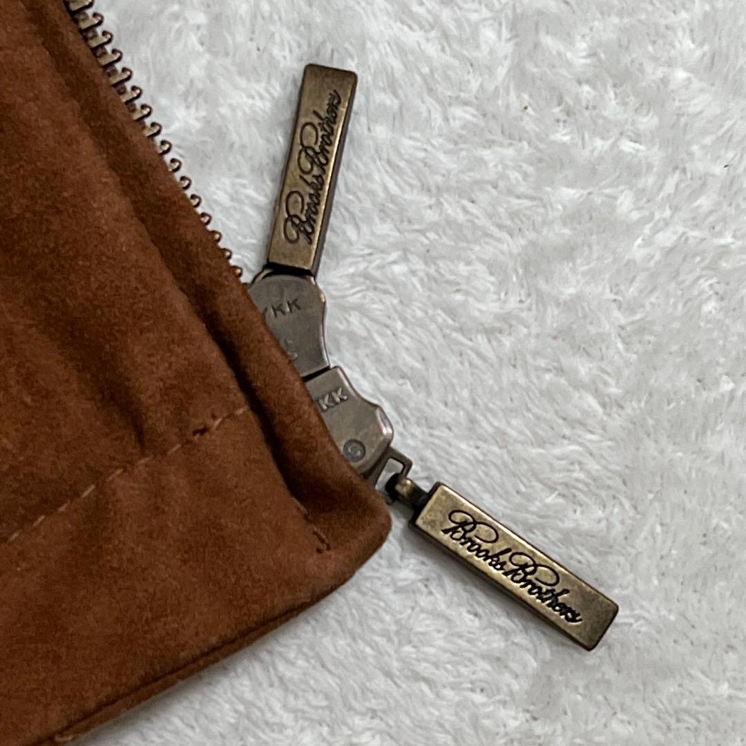 『ブルックス ブラザーズ』スエードライダースジャケット 羊革レザー ダブルジップ