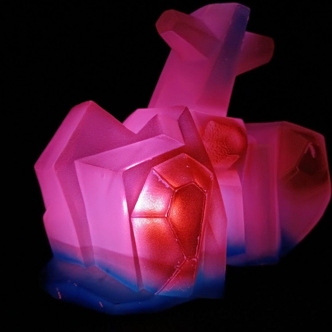 怪獣郷 「プリズ魔」 怪獣 ソフビ 発光改造品 帰ってきたウルトラマン