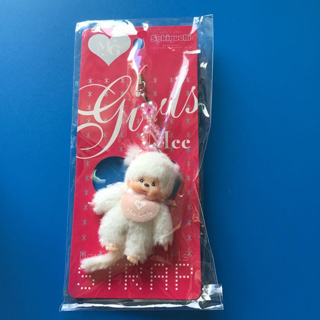 モンチッチ　MCC GIRLS ぬいぐるみストラップ白　レア！　正規品　限定品