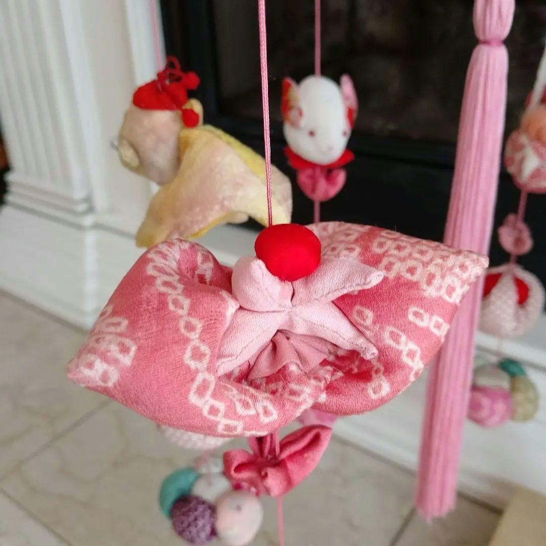 吊るし飾り　　台高さ　130センチ　 ２個掛け用　ハンドメイド