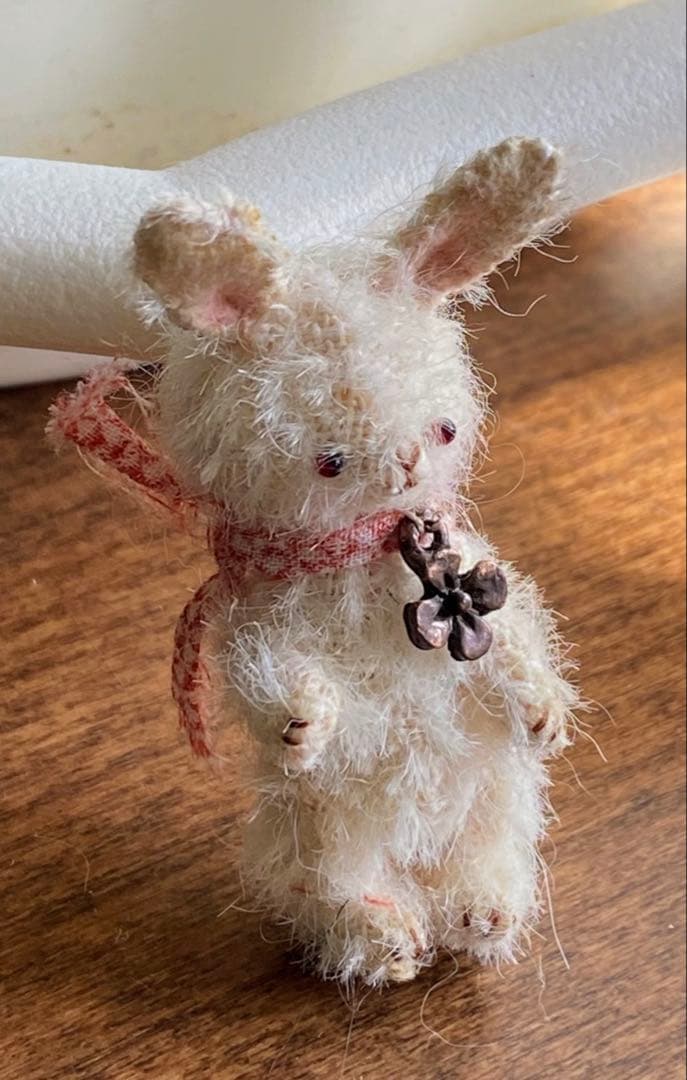 moriのえほん様　ラブリーなうさぎさん　ミニチュアぬいぐるみ