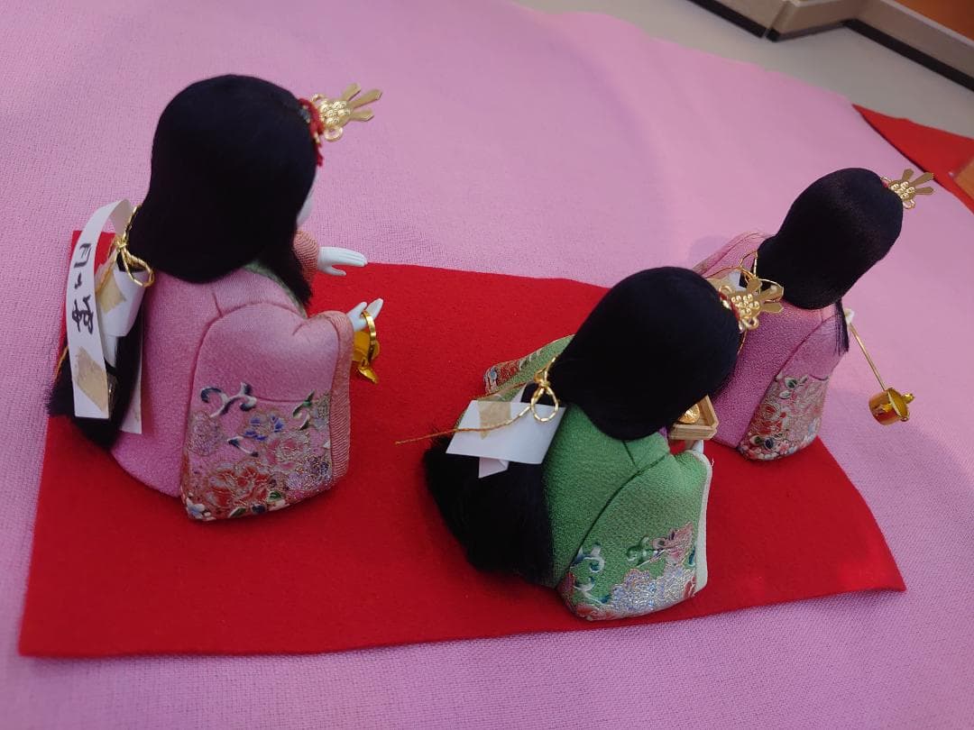 ●木目込み人形　●三人官女　●新品